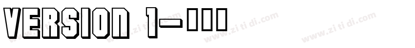 Version 1字体转换